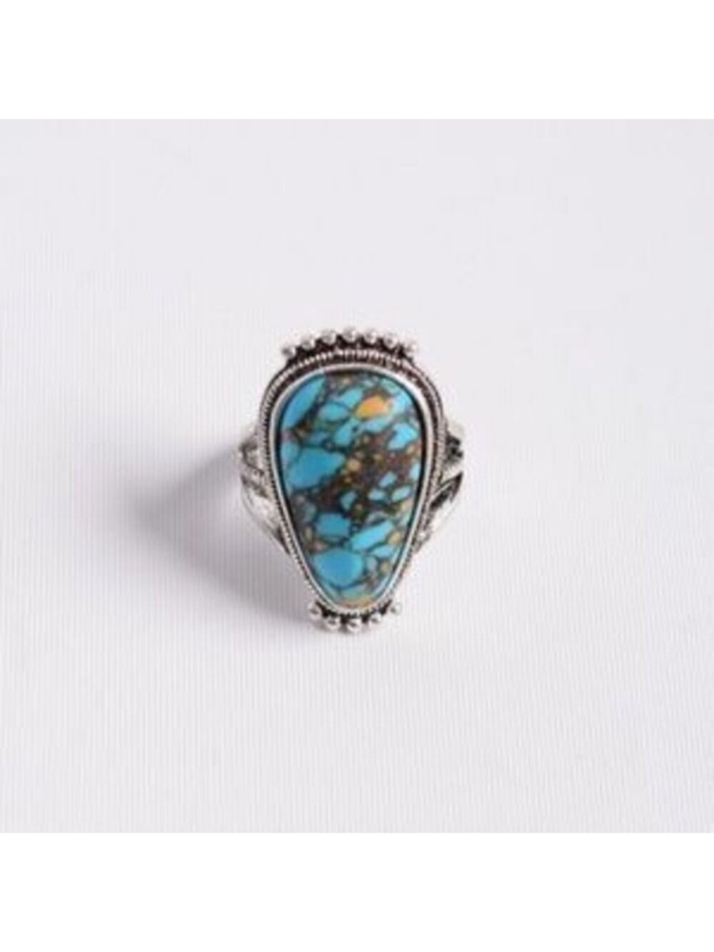 Turquoise Silver Ring - Picture 3 of 5